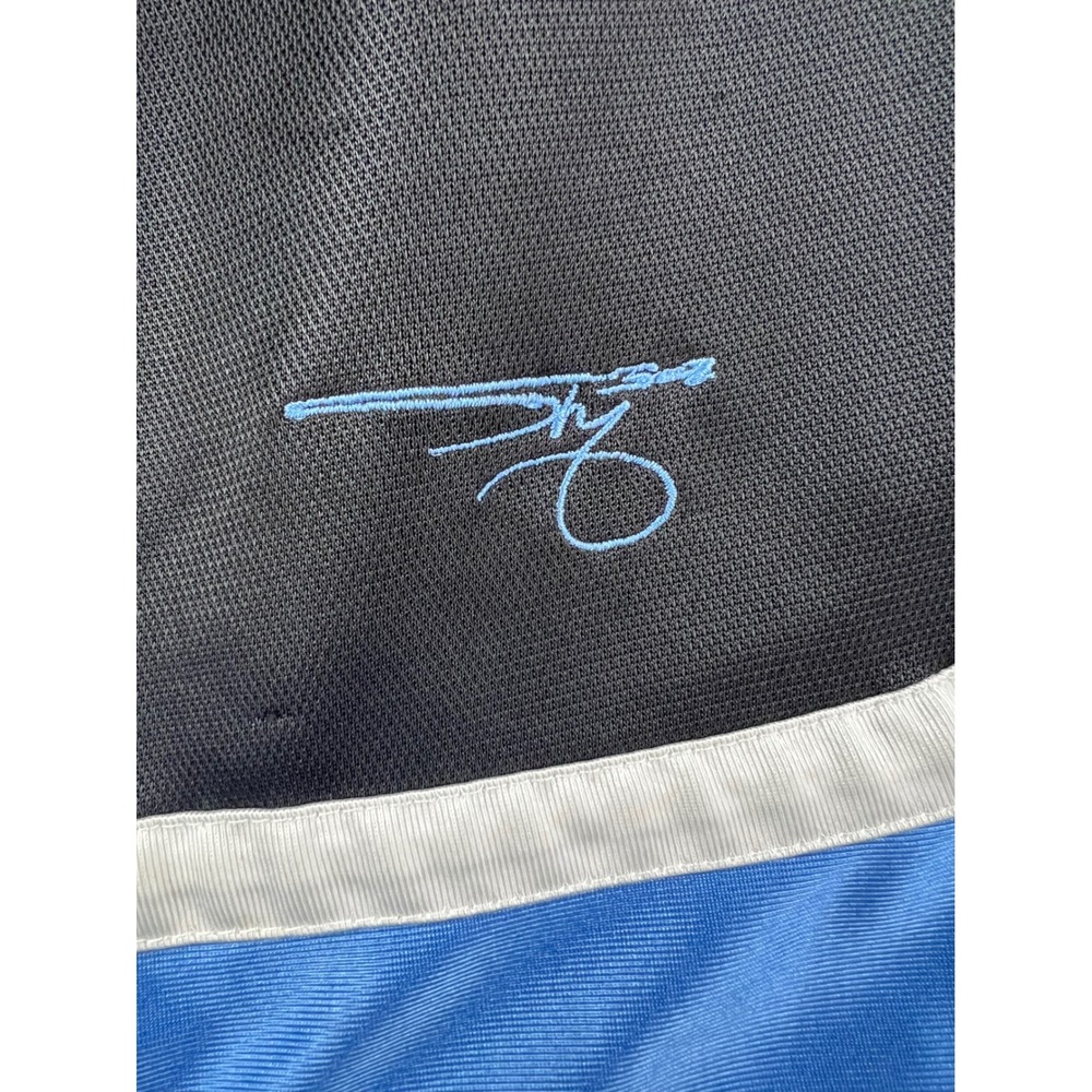 Shaq Reversible Basketball Shorts Mens Small Black Blue Dazzle Athletic Gym Fair